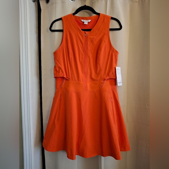 ATHLETA Venture Out Dress Size 6 Vermillion Orange - Picture 5 of 5